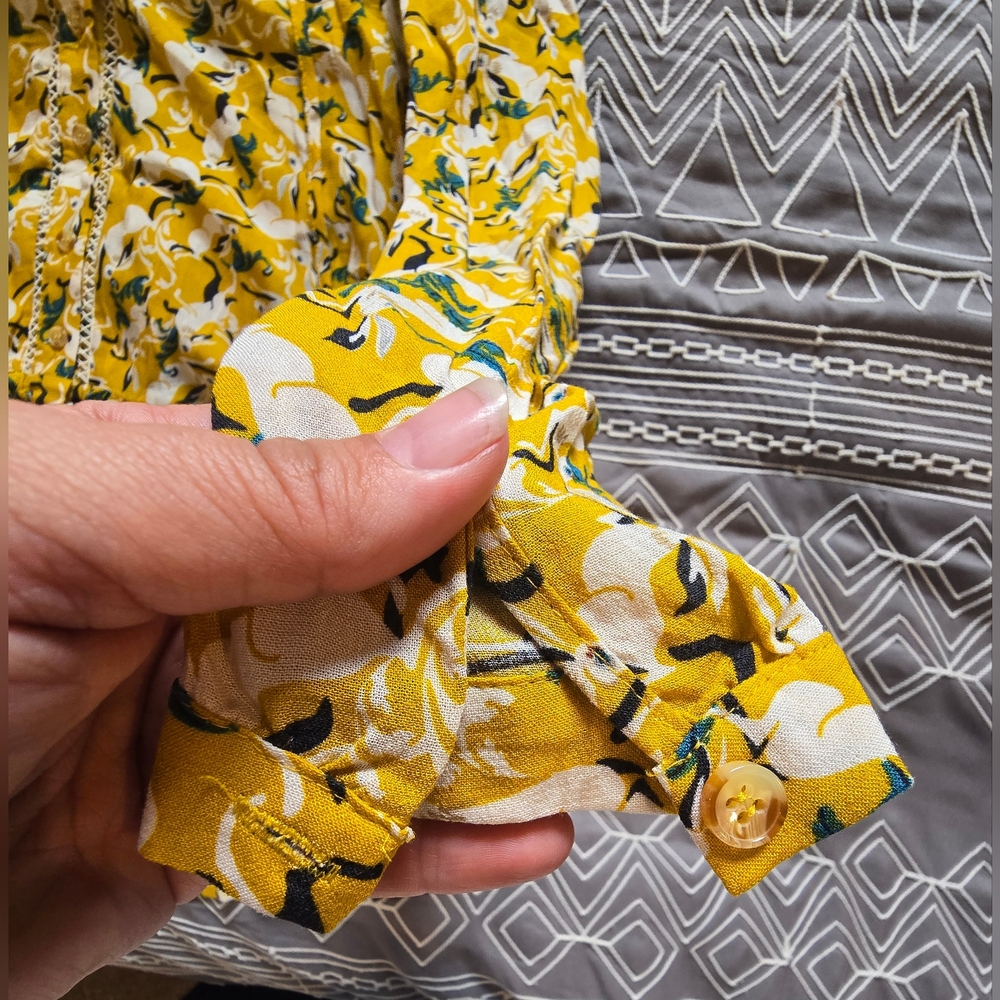 Maeve Janie Flounced Peasant Blouse Size 2 - Picture 7 of 10